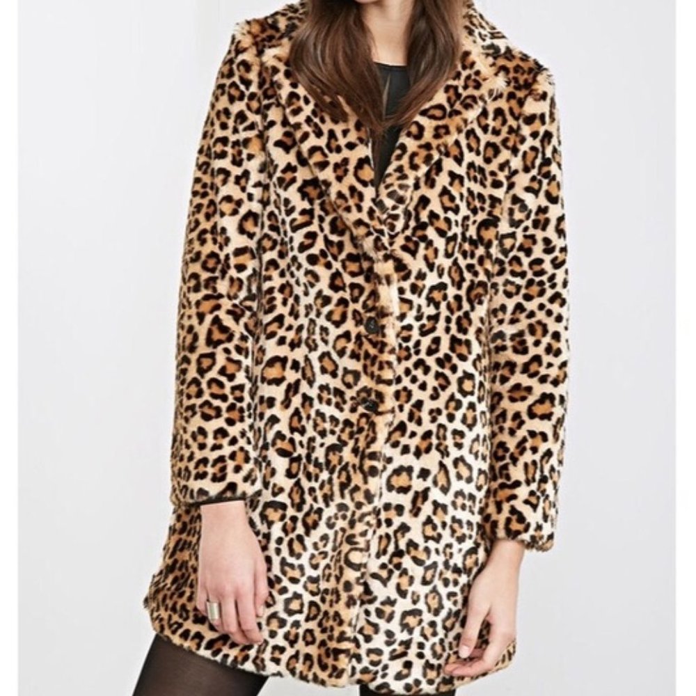 Fur Leopard Winter Coat